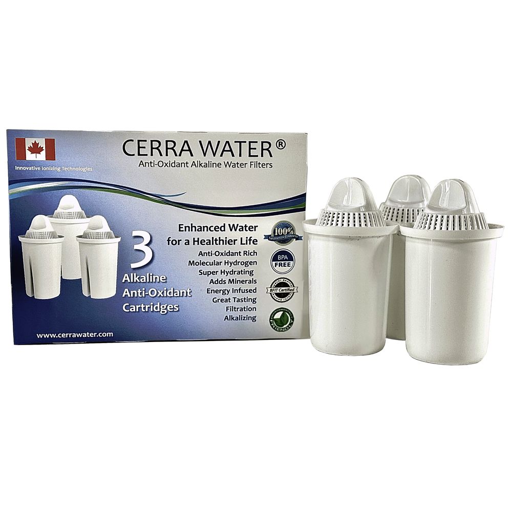 Cerra Water Alkaline Water Filters 3 Pack