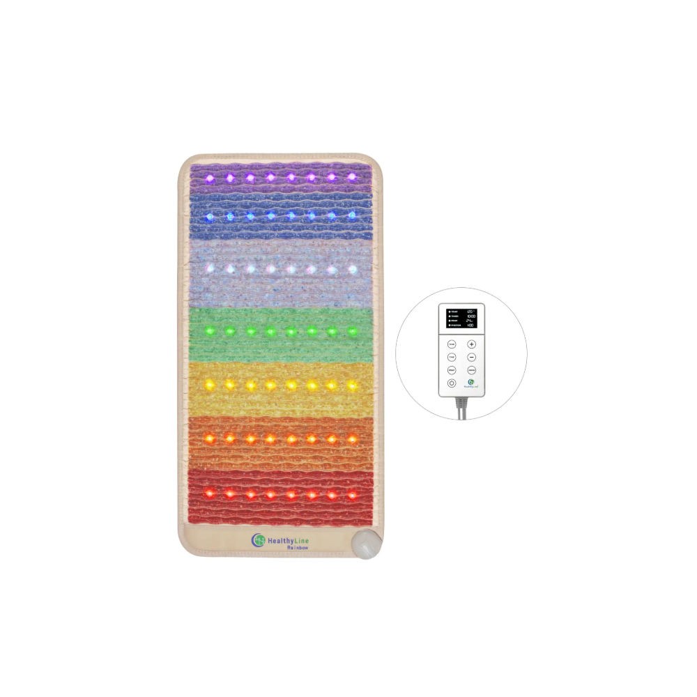 Healthyline Rainbow Chakra Mat 5024 - Infrared, PEMF Mat - Click Image to Close
