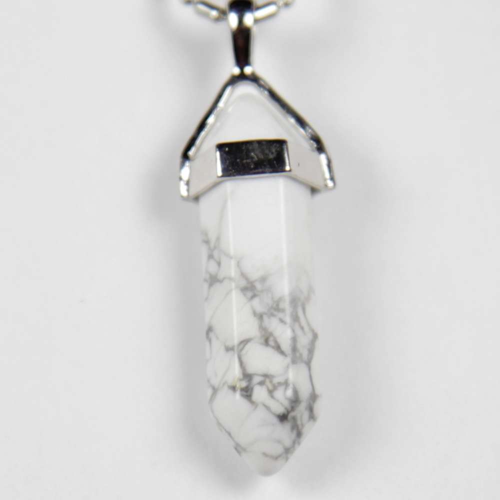 Iyashi Howlite Scalar Energy Crystal Pendant - Click Image to Close