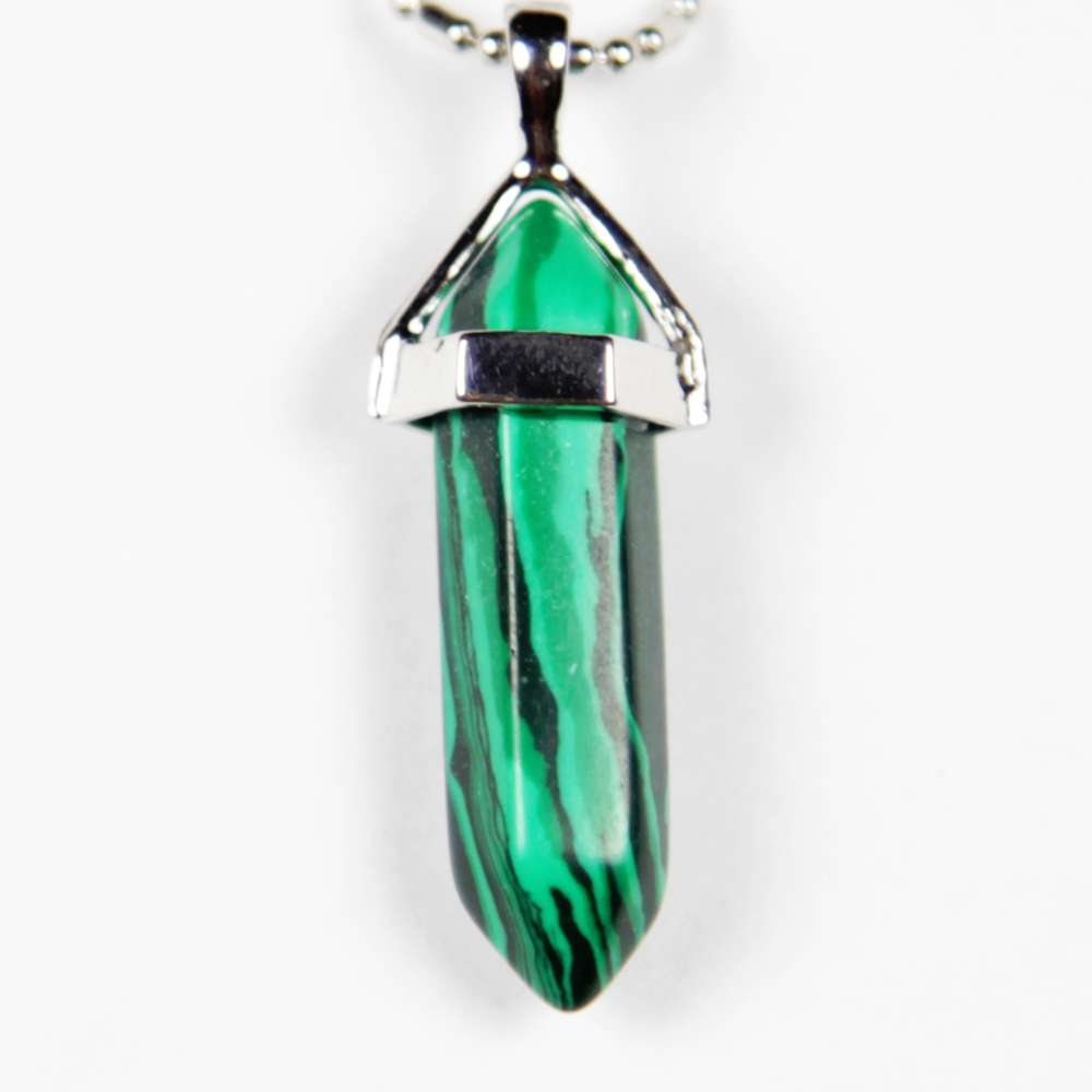 Iyashi Malachite Scalar Energy Crystal Pendant - Click Image to Close