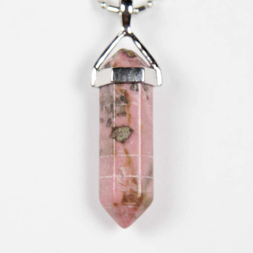 Iyashi Rhodonite Scalar Energy Crystal Pendant - Click Image to Close