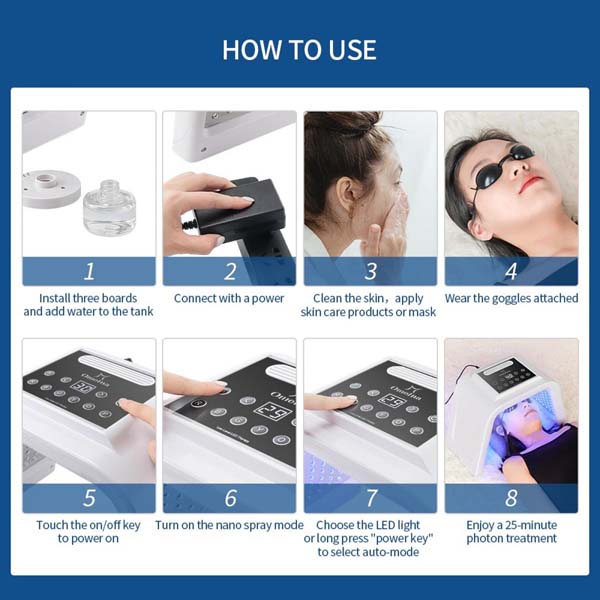 Freyara - 6 Color LED Light Therapy Machine 178 LED Diodes