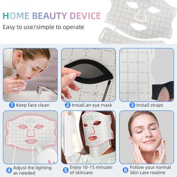 Freyara - 7-Color LED Light Therapy Silicone Mask for Face &Neck Freyara - 7-Color LED Light Therapy Silicone Mask for Face &Neck