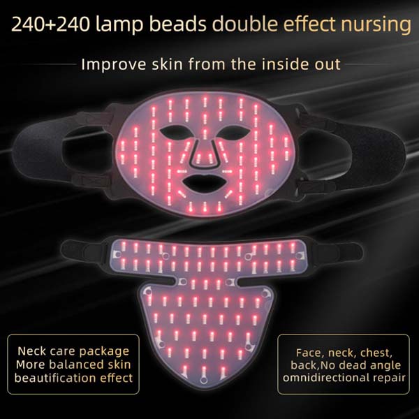 Freyara - 4-Color LED Light Therapy Silicone Mask for Face&Neck Freyara - 4-Color LED Light Therapy Silicone Mask for Face&Neck