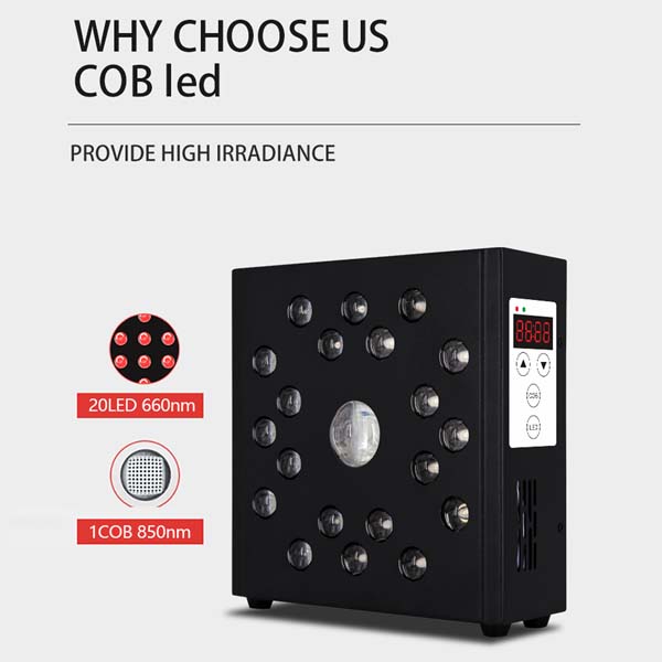 Freyara 260W 20LED + COB Lens Red & Infrared Light Therapy Panel