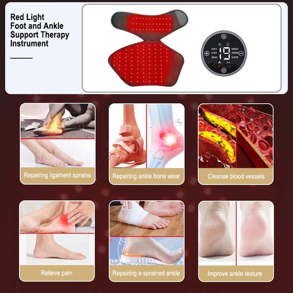 Freyara - Red & Infrared Light Therapy Foot & Ankle Wrap 115LEDs Freyara - Red & Infrared Light Therapy Foot & Ankle Wrap 115LEDs