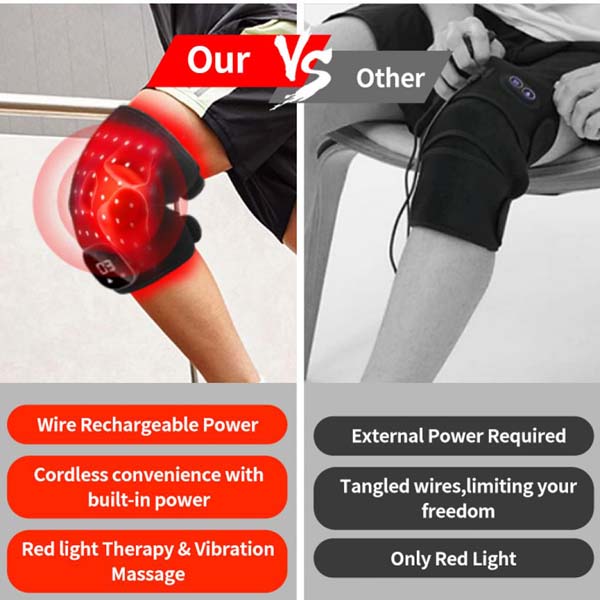 Freyara - Red LIght & Infrared Light Therapy Knee Wrap 56 LEDs Freyara - Red LIght & Infrared Light Therapy Knee Wrap 56 LEDs