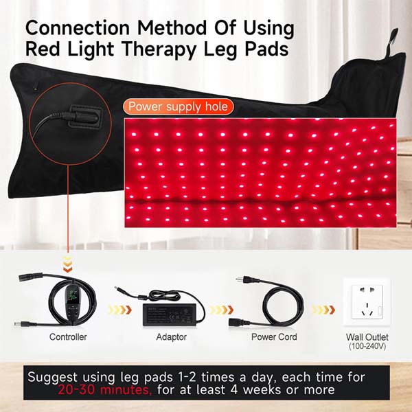 Freyara - Red & Infrared Light Therapy Leg & Foot Wrap 528 LEDs Freyara - Red & Infrared Light Therapy Leg & Foot Wrap 528 LEDs