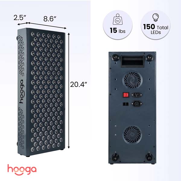 Hooga ULTRA750 Red Light Therapy Panel