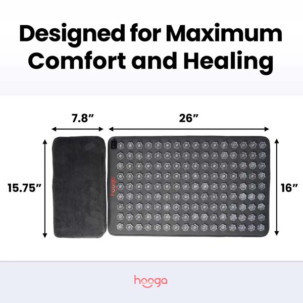 Hooga Red Light Therapy Acupressure Mat 26x18