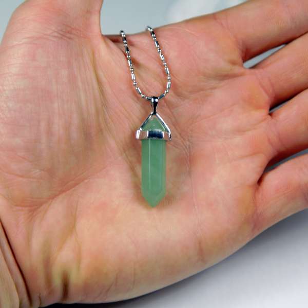 Iyashi Green Aventurine Scalar Energy Crystal Pendant Iyashi Green Aventurine Scalar Energy Crystal Pendant
