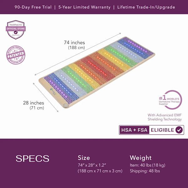 Healthyline Rainbow Chakra Mat 7428 Infrared, PEMF Mat - 4th ed. Healthyline Rainbow Chakra Mat 7428 Infrared, PEMF Mat - 4th ed.