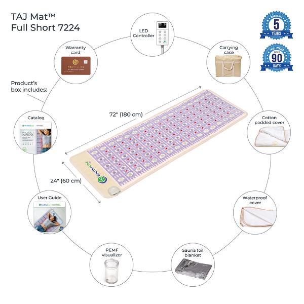 Healthyline TAJ Mat 7224 - Infrared, Red Light, PEMF Mat Healthyline TAJ Mat 7224 - Infrared, Red Light, PEMF Mat