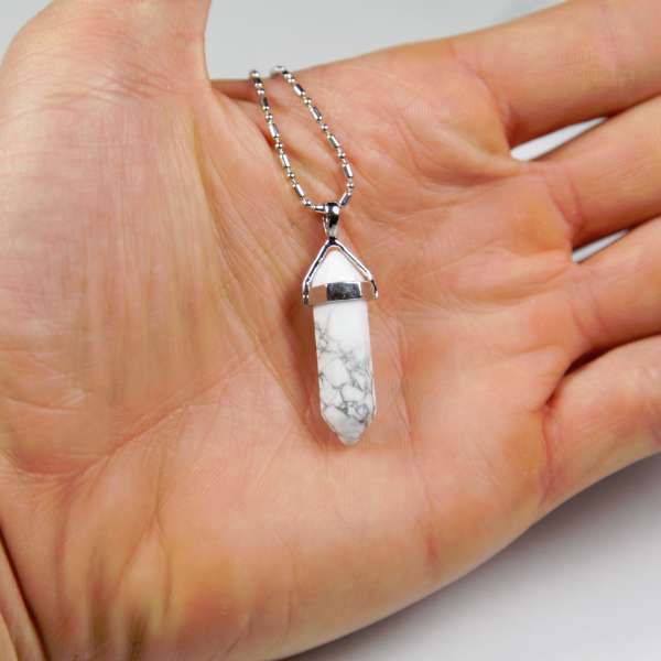 Iyashi Howlite Scalar Energy Crystal Pendant Iyashi Howlite Scalar Energy Crystal Pendant