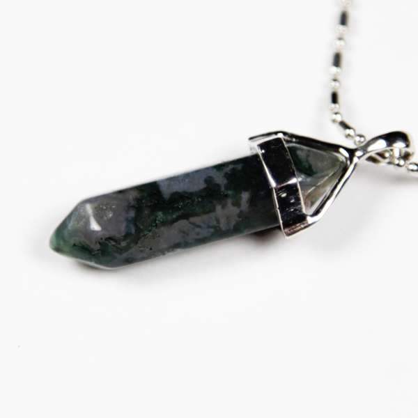Iyashi Moss Agate Scalar Energy Crystal Pendant Iyashi Moss Agate Scalar Energy Crystal Pendant