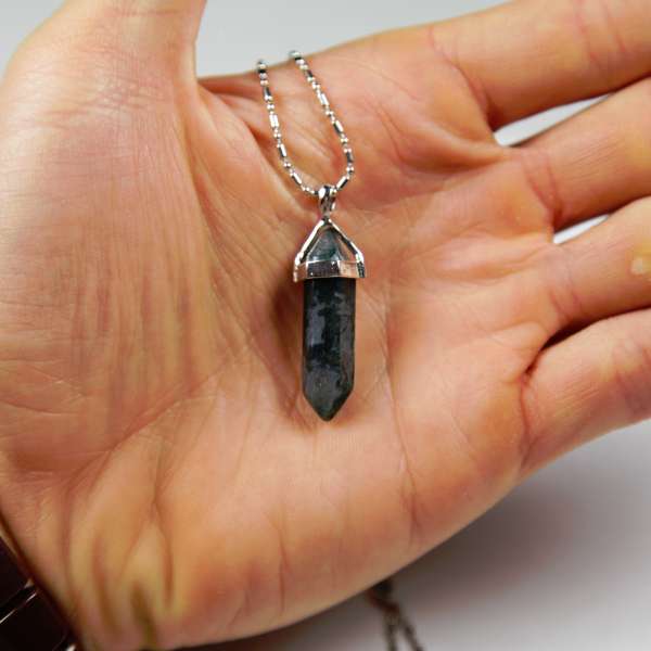 Iyashi Moss Agate Scalar Energy Crystal Pendant Iyashi Moss Agate Scalar Energy Crystal Pendant