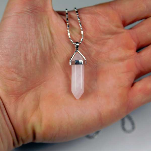 Iyashi Rose Quartz Scalar Energy Crystal Pendant Iyashi Rose Quartz Scalar Energy Crystal Pendant