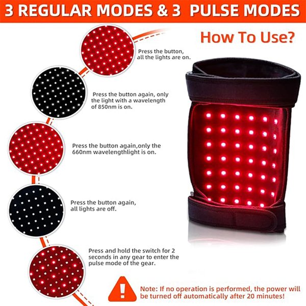 UTK Red Light & Near Infrared Light Therapy Knee Wrap UTK Red Light & Near Infrared Light Therapy Knee Wrap