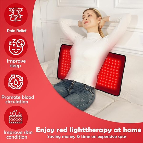 UTK Red Light, Blue Light, Near Infrared Light Therapy Mat 23x11 UTK Red Light, Blue Light, Near Infrared Light Therapy Mat 23x11