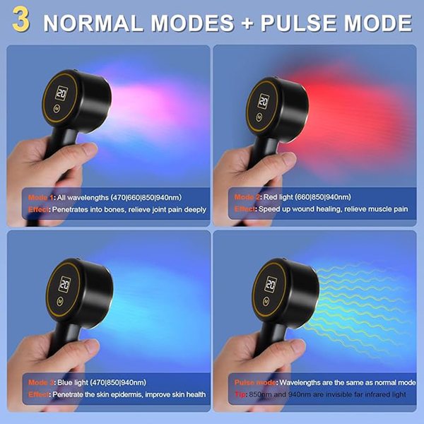 UTK Red Light, Blue Light, Near Infrared Light Therapy Paddle UTK Red Light, Blue Light, Near Infrared Light Therapy Paddle